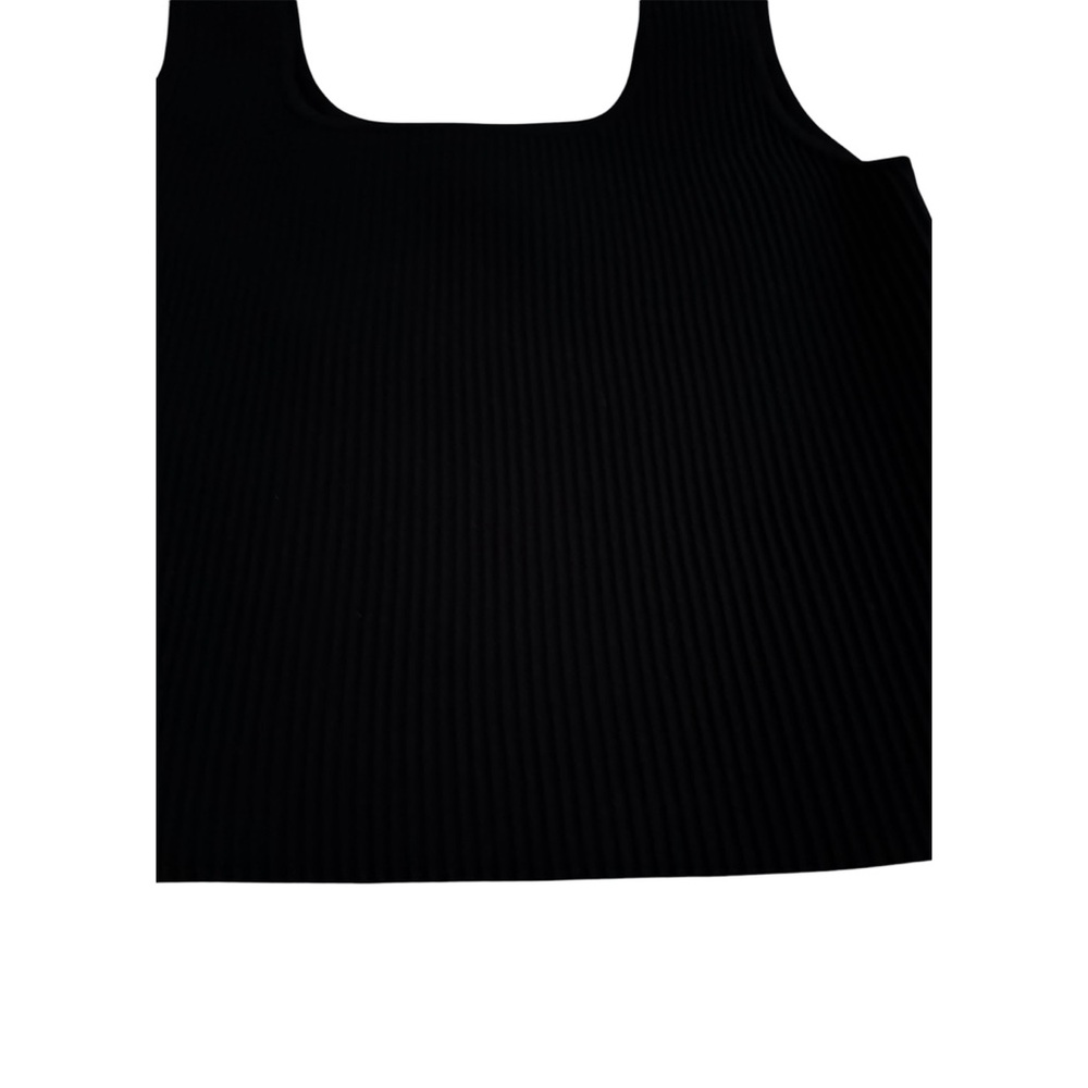 Black Ribbed Tank Top - Picture 3 of 4